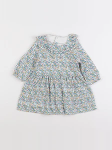 Petit Bateau - robe multicolore - 12 mois