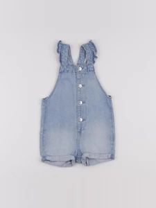 H&M - salopette bleu - 6/9 mois