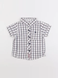 Tape à l'oeil - chemise bleu, blanc - 12 mois