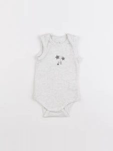Tape à l'oeil - body gris - 1 mois
