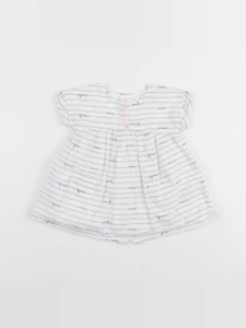 Vertbaudet - robe blanc - 3 mois