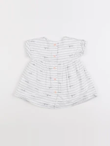 Vertbaudet - robe blanc - 3 mois