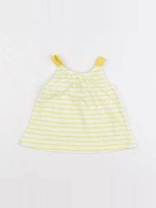 Zara - débardeur jaune - 6/9 mois