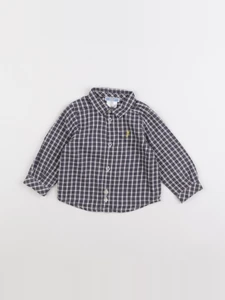 Jacadi - chemise bleu - 12 mois
