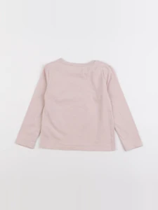 Vertbaudet - tee-shirt or, rose - 3 ans