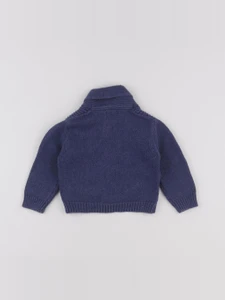 Boutchou - gilet bleu - 6 mois