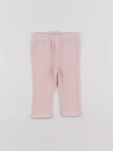 Vertbaudet - jegging rose - 9 mois