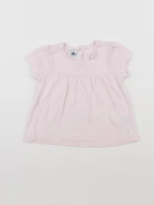 Petit Bateau - tee-shirt rose - 12 mois
