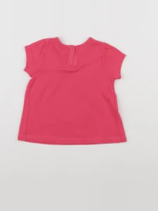 Petit Bateau - tee-shirt rose - 12 mois