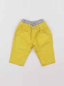 Vertbaudet - pantalon jaune - 3 mois