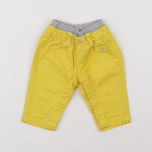 Vertbaudet - pantalon jaune - 3 mois