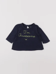 GAP - tee-shirt bleu - 0/3 mois
