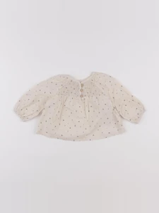 Vertbaudet - blouse beige - 6 mois