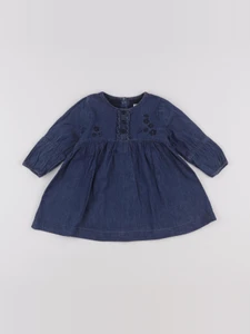 Vertbaudet - robe bleu - 9 mois