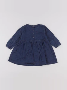 Vertbaudet - robe bleu - 9 mois