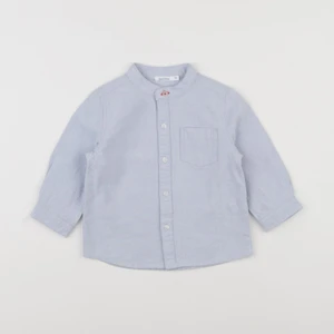 Boutchou - chemise bleu - 12 mois