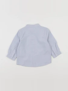 Boutchou - chemise bleu - 12 mois