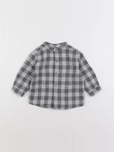 Boutchou - chemise gris - 9 mois