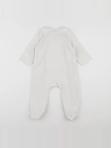 Tape à l'oeil - pyjama velours blanc - 12 mois