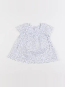 Jacadi - blouse bleu, blanc - 12 mois