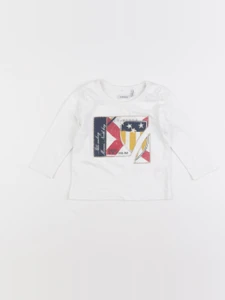 IKKS - tee-shirt blanc - 6 mois