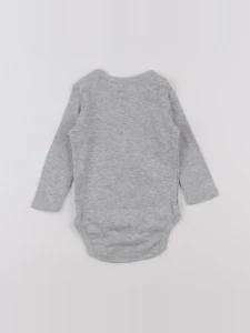 H&M - body gris - 3 mois