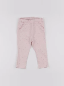 H&M - jegging rose - 9/12 mois