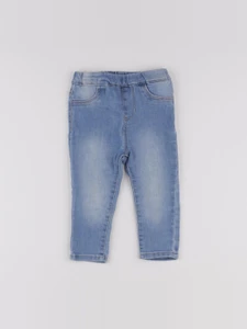 H&M - jegging bleu - 9/12 mois