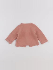 La Redoute - gilet rose - 3 mois