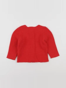 H&M - gilet rouge - 6/9 mois