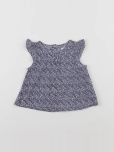 Boutchou - blouse bleu - 3 mois
