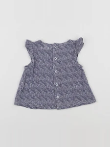 Boutchou - blouse bleu - 3 mois