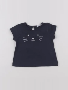 Boutchou - tee-shirt bleu - 6 mois