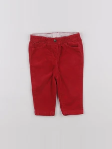 Cyrillus - pantalon rouge - 6 mois