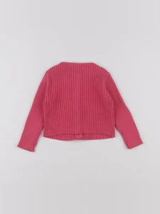 Little Cigogne - gilet rose - 6 mois