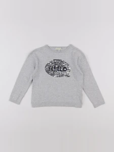 Vertbaudet - pull gris - 6 ans