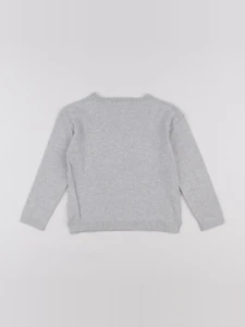 Vertbaudet - pull gris - 6 ans