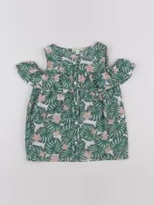 Vertbaudet - blouse vert - 6 ans