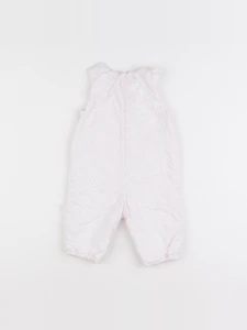 Jacadi - combinaison blanc, rose - 6 mois