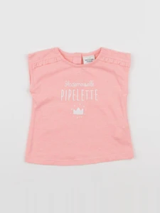 Tape à l'oeil - tee-shirt rose - 6 mois