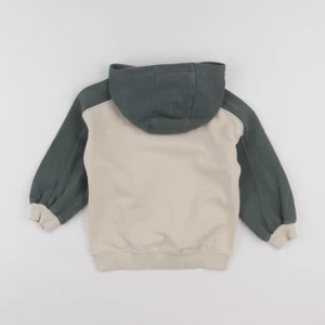 Vertbaudet - sweat beige, vert - 5 ans