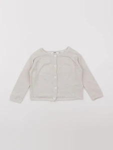 Cyrillus - gilet beige, or - 12 mois