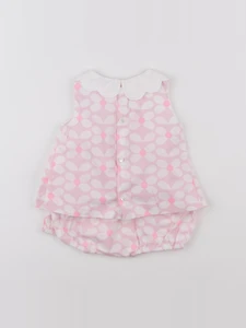 Jacadi - robe rose - 6 mois