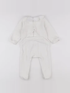 Jacadi - pyjama velours blanc - 12 mois