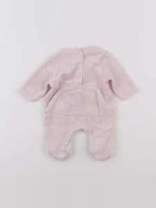 Vertbaudet - pyjama velours rose - 0 mois