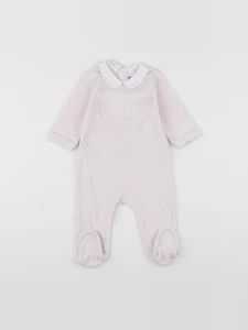 Jacadi - pyjama velours rose - 6 mois