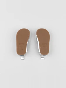 H&M - chaussons argent - pointure 16/17