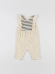 Vertbaudet - combinaison beige - 3 mois