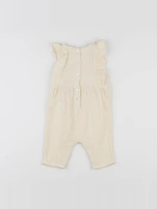 Vertbaudet - combinaison beige - 3 mois