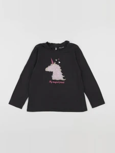 Vertbaudet - tee-shirt gris - 6 ans